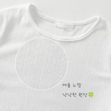 Strawberry🍓 Vertical Grain 3/4 Sleeve T-shirt (5 Colors)