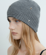 MOON FLOWER BEANIE_BLACK