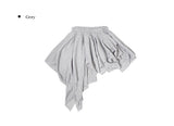 Koran Unbalance Layered Banding Skirt