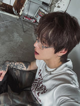 セグプリントクロップ半袖Tシャツ