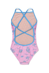 [Bloom Stitch_pink] ワンピース スイムウェア
