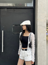 Rué Rue Fringe Snap Beret (2 colors)