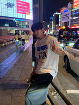 "ノンベイネコオーバーサイズショートスリーブTシャツ