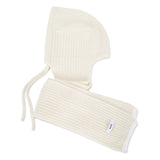 VARZAR Logo Label Hood Muffler / Cream