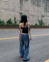 Brush strap pants