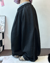 DOWN PINTUCK BALLOON LONG PANTS 🩶🖤2COLOR