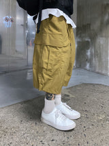 Metal Nylon Cargo Half Pants 3C