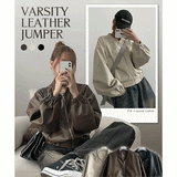 Tir Crop Leather Air Jacket