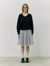 TUTU MIDI SKIRT GRAY