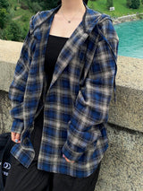 Authentic Hoodie Check Shirt 2C