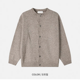 [CROP FIT]ラウンドネックニットクロップカーディガン(6color)