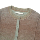 コレクショングラデーションクロップカーディガン [グリーン]