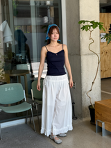 pure frill ribbon pants