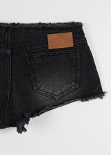 ROUGH LOW DENIM SHORTS