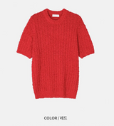 [Unisex] Summer boucle half knit(4color)