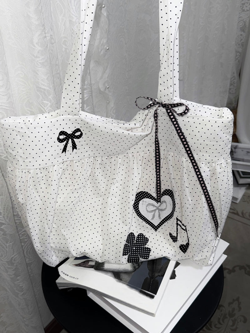 Polka Dot Shoulder Bag