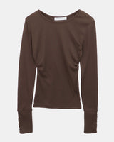Soel Slim Fit Button-Sleeve Long Sleeve T-Shirt