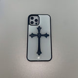 [MADE] cross epoxy phone case (white)
