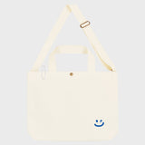 【UNISEX】小さめドローイングスマイル2WAYエコバッグ