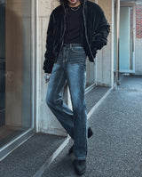 Mille stone washed bootcut denim pants