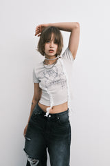 ハート2Tシャツ(grey)