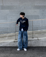 Skull Dart Wide Cargo Denim Pants