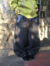 maru check zip-up