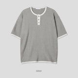 デイイングワッフルショートスリーブTシャツ -5C