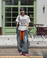 バタープリントショートスリーブTシャツ