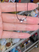 stainless steel Simple gemstone white crystal string necklace
