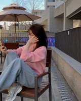 バーキン Vネック ニット カーディガン