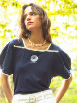 Sunflower Pipping Puff T-shirt (2colors)