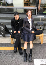 ラウンドカラークラシックブレザー