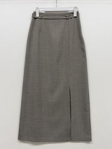 [SS] Bocashi Button Long Skirt