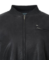 Crop Leather Bomber Jumper