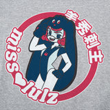フューチャーフレンドスリムフィットTシャツメランジグレー