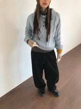 エッセンシャルフリースワイドパンツ (3color)
