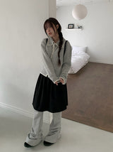 [MADE] Maya Shirring Bootcut Long Training Pants