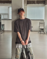 Triple Damage Layered Short Sleeve T-shirt