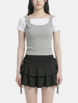 Nerin Buckle Layered Top