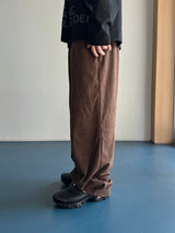 Twill Basic Golden Wide Pants 7C