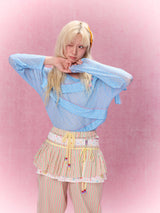 Best Day Ever Overlay Skirt Belt (Peach)