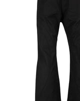 WAX COATED FLARE BLACK JEANS