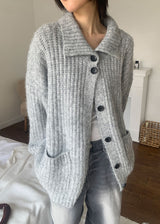 HIGH NECK HALF CARDIGAN