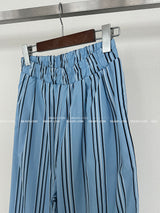 Freedom striped wide pants