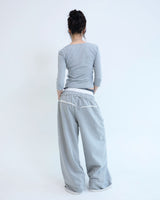 Stud underwear sweatpants - Gray