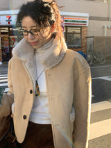 [MADE] [Wool Napping] Winter Warm ロングブーツカットスラックス