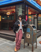 Utility Washing Wide Cargo Pants