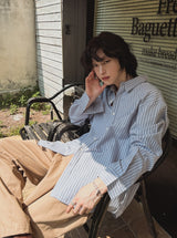 Serendi two-tuck wide pants