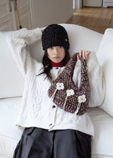 Clover Knit Bag - Brown